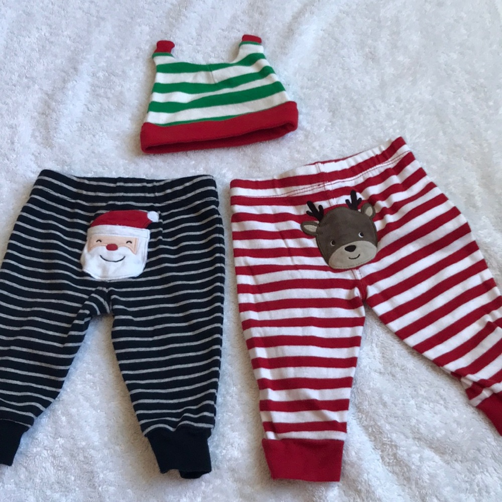 Carter’s Christmas santa reindeer pants